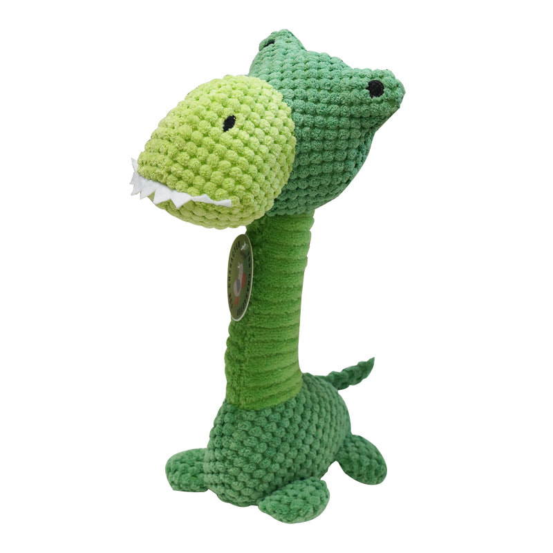 Corn Cob Dinosaur Series Plush Squeaky Dog Chew & Interactive Toy Corn Cob Dinosaur Series Plush Squeaky Dog Chew & Interactive Toy