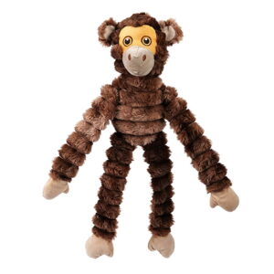 large monkey plush dog chew & interactive toy