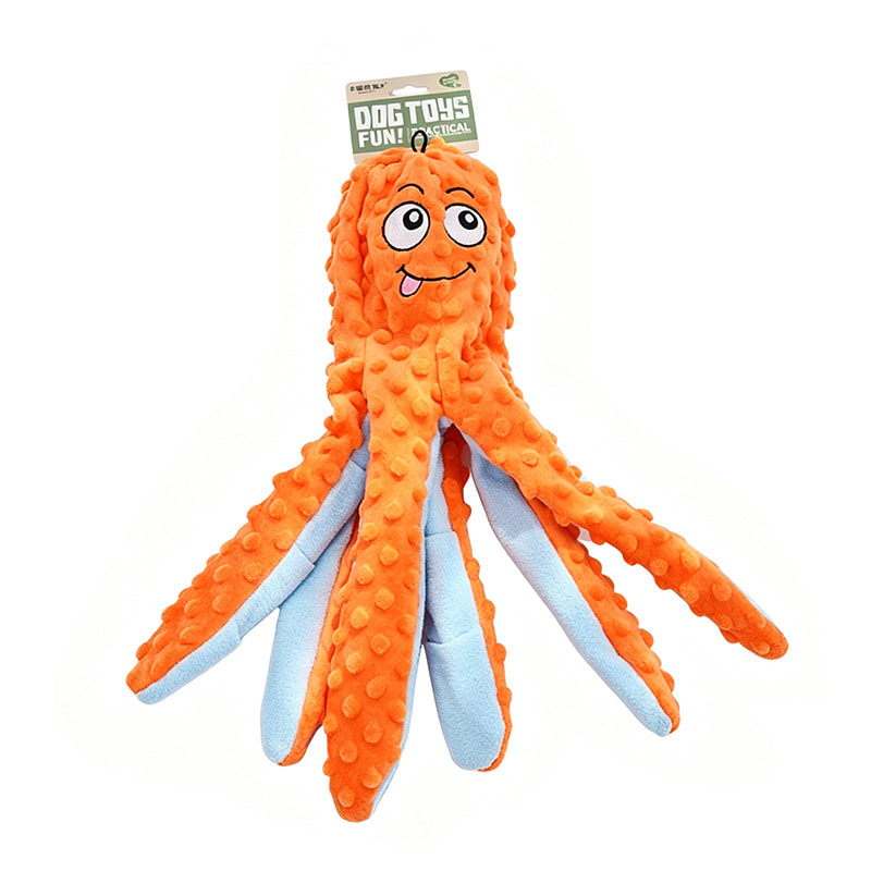 Large Octopus Dog Treat-Hiding Chew & Interactive Toy Large Octopus Dog Treat-Hiding Chew & Interactive Toy
