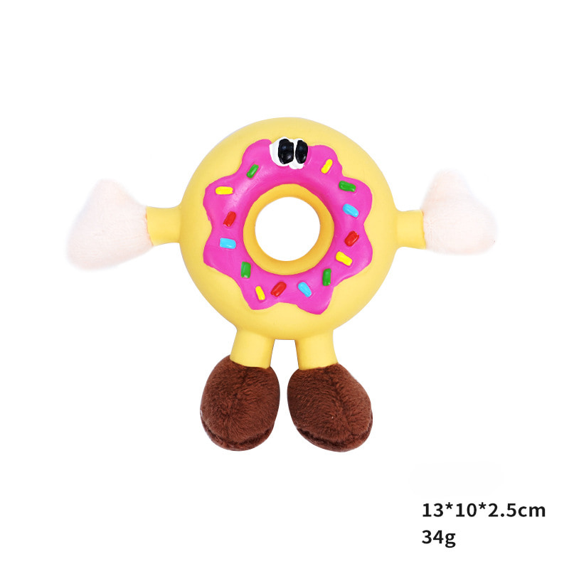 Latex Plush Dessert Series Squeaky Dog Chew Toy Latex Plush Dessert Series Squeaky Dog Chew Toy