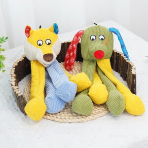 Long-Legged Animal Plush Dog Chew Toy