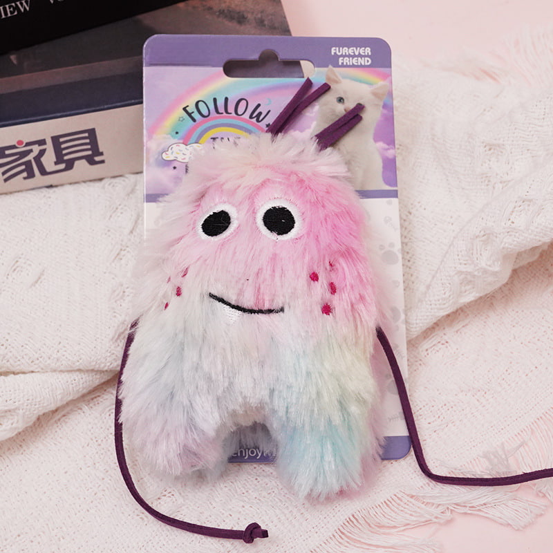 Monster-Shaped Catnip Plush Chew & Interactive Toy Monster-Shaped Catnip Plush Chew & Interactive Toy