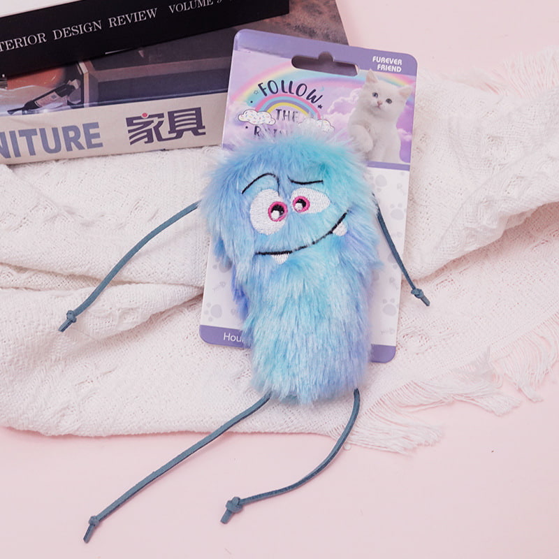 Monster-Shaped Catnip Plush Chew & Interactive Toy Monster-Shaped Catnip Plush Chew & Interactive Toy