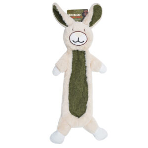 rabbit fur & burlap dog chew toy series