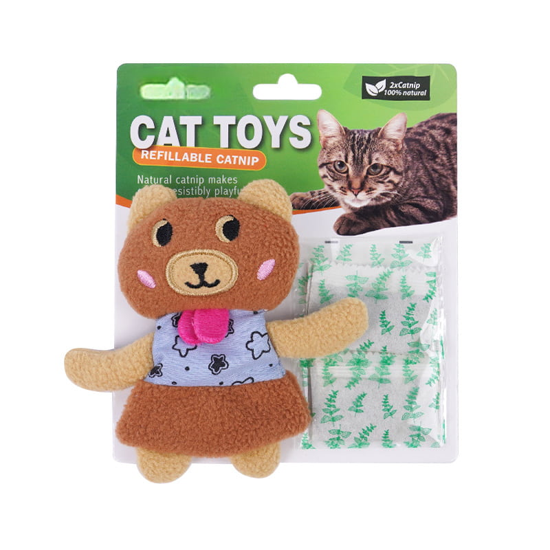 Replaceable Catnip Pouch Chew & Interactive Cat Toy Replaceable Catnip Pouch Chew & Interactive Cat Toy