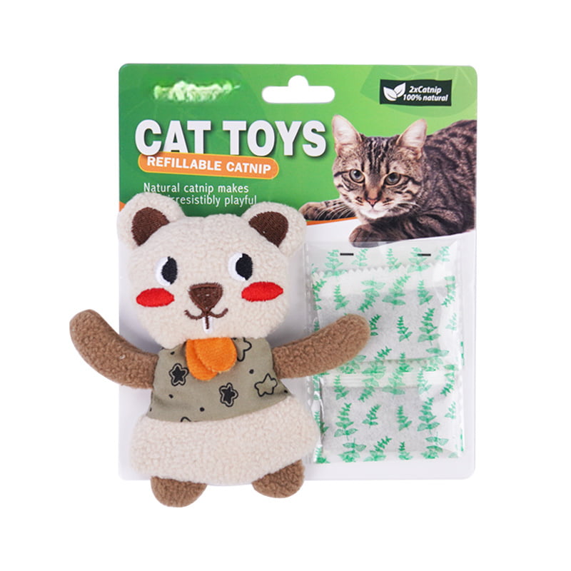 Replaceable Catnip Pouch Chew & Interactive Cat Toy Replaceable Catnip Pouch Chew & Interactive Cat Toy