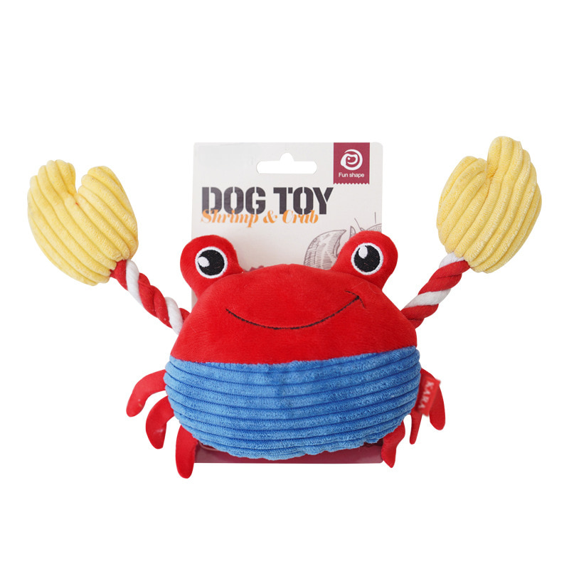 Seafood Squad Series Treat-Hiding Squeaky Dog Chew Toy Seafood Squad Series Treat-Hiding Squeaky Dog Chew Toy