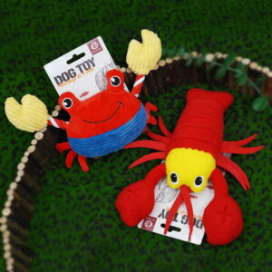 Seafood Squad Series Treat-Hiding Squeaky Dog Chew Toy