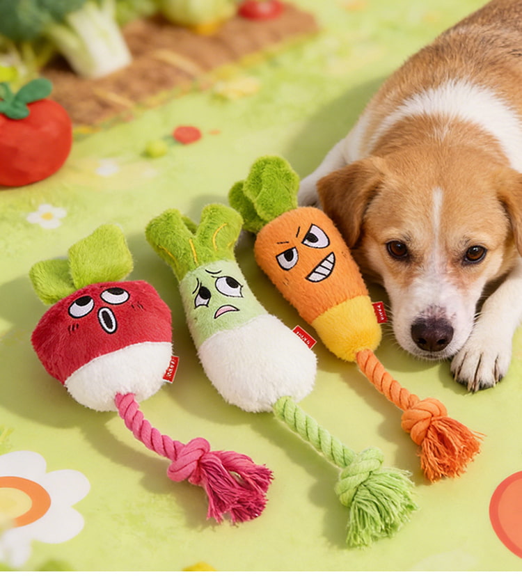 Vegetable Series Cotton Rope Dog Toy Vegetable Series Cotton Rope Dog Toy