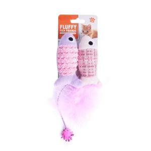 wonder fish series catnip squeaky fish interactive cat toy set